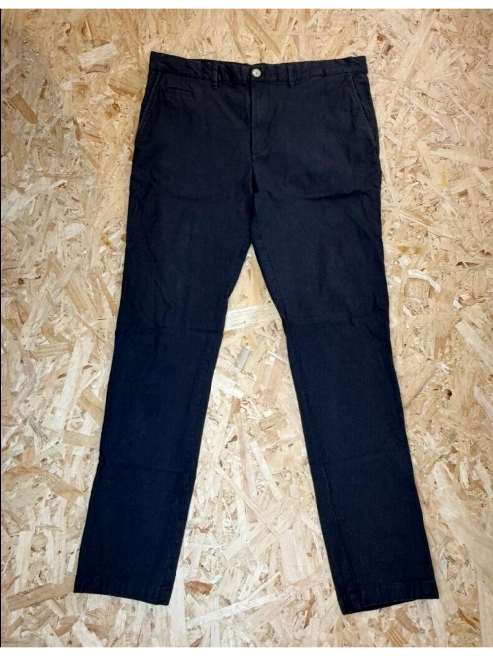 Zara Man Chino Pants Mens Size 36 Dark Gray Cotton Blend Casual Trousers